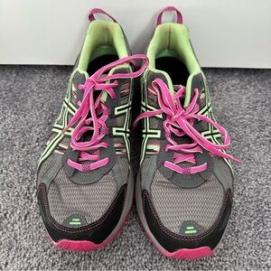 Asics Women's Running Shoes Sneakers - Pink and Green